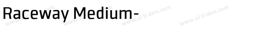 Raceway Medium字体转换